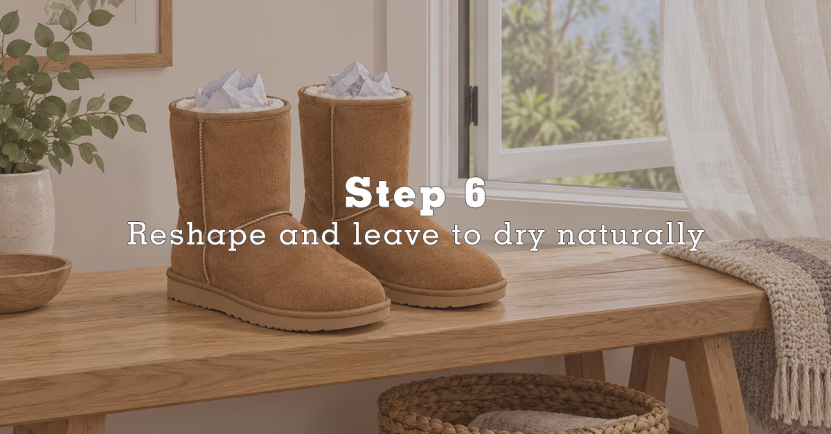 Clean suede UGG boots step 6