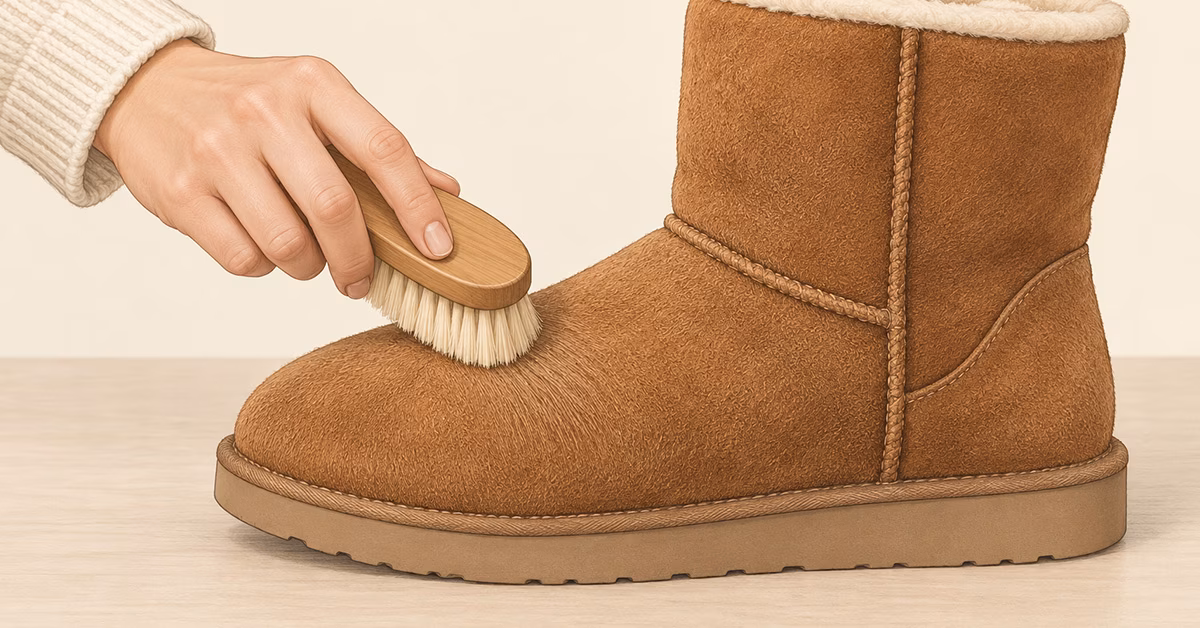 How to restore the suede texture after cleaning?