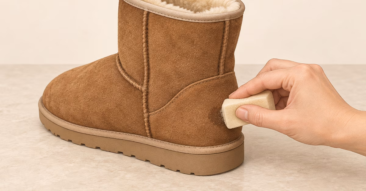 Prepare your suede boots before cleaning